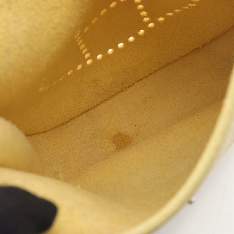 愛馬仕 Evelyne TPM Amazon 單肩斜背包，Clemence 皮革，黃色 SHW Z-6