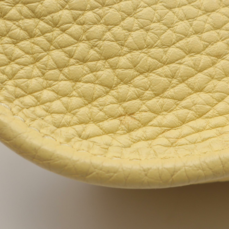 愛馬仕 Evelyne TPM Amazon 單肩斜背包，Clemence 皮革，黃色 SHW Z-9