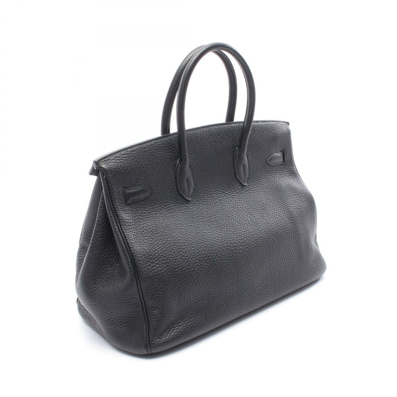 愛馬仕 Birkin 35 手提包，Togo 皮革，黑色，二手，女士，SHW P-1