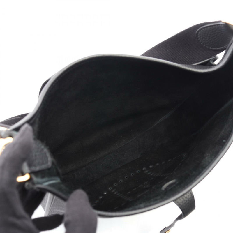 愛馬仕 Evelyne 3 PM 肩斜背包 B Taurillon Clemence 黑色 二手 金色五金-2