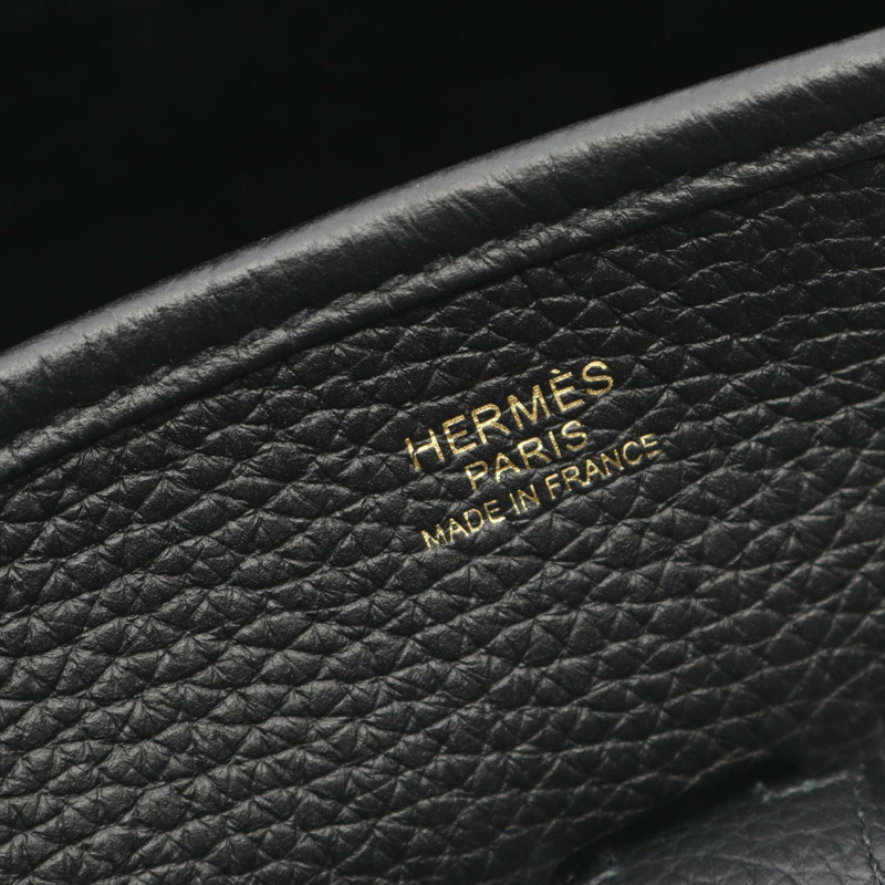 愛馬仕 Evelyne 3 PM 肩斜背包 B Taurillon Clemence 黑色 二手 金色五金-3