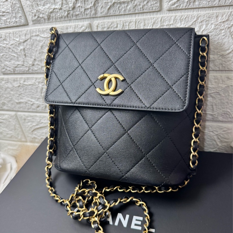 CHANEL 牛黑金 HOBO-4