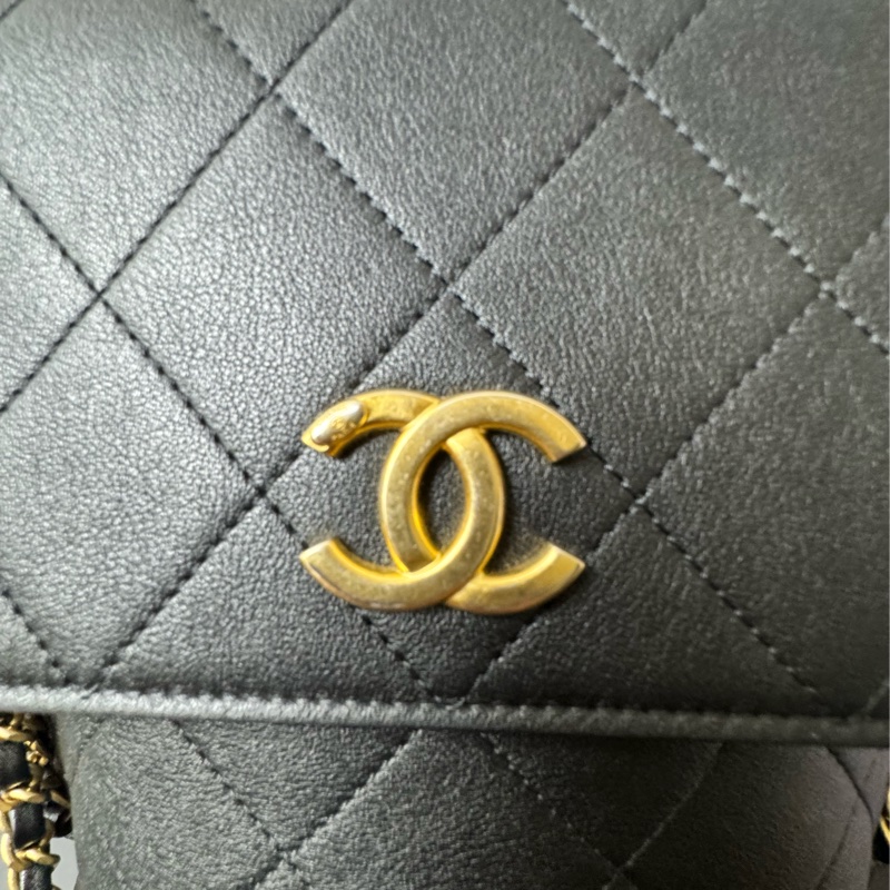 CHANEL 牛黑金 HOBO-6