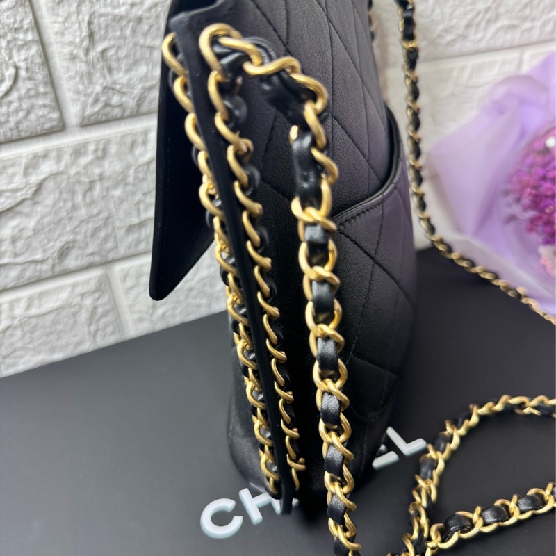 CHANEL 牛黑金 HOBO-8