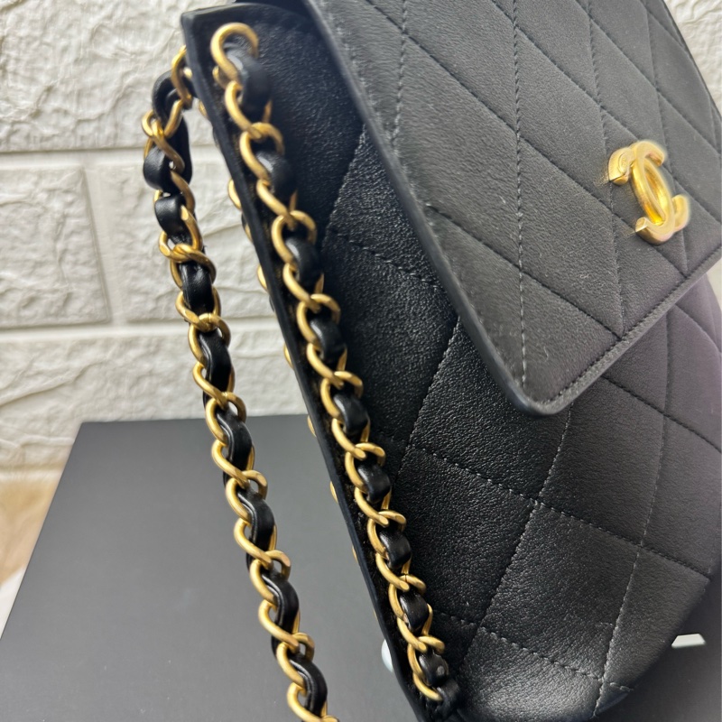 CHANEL 牛黑金 HOBO-9