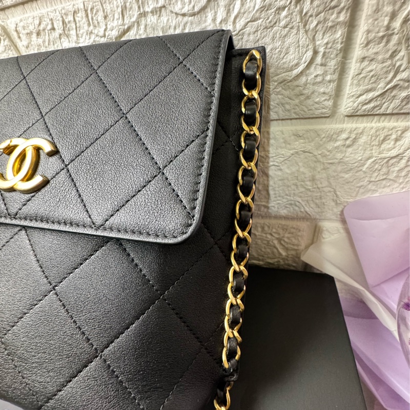 CHANEL 牛黑金 HOBO-15