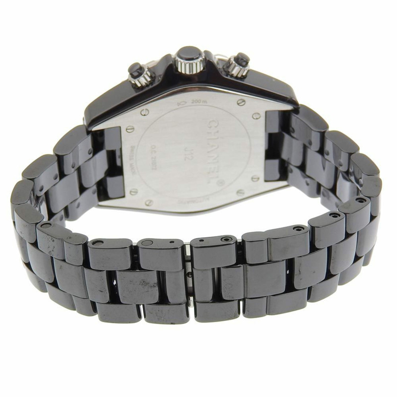 香奈兒 J12 腕錶 H0940 陶瓷自動計時碼錶 黑色錶盤 男士-4