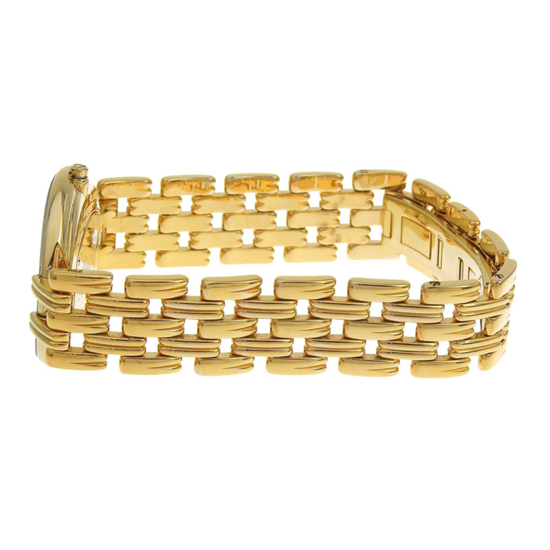 Christian Dior Bakira腕錶 D47-154-4，鍍金不鏽鋼錶殼，搭載黃金石英機芯，指針式顯示，黑色錶盤，女士款-3