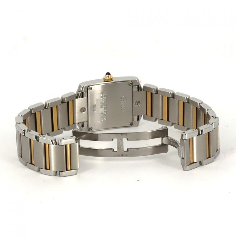 卡地亞 Tank Française SM 雙色腕錶 W51007Q4 SSxYG 石英機芯-5