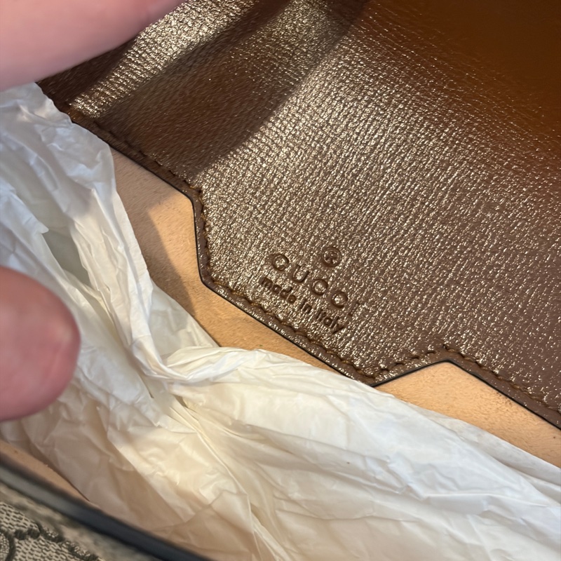 Gucci 古馳horsebit 1955全新馬銜扣紅綠織帶鏈袋信封包中號-13