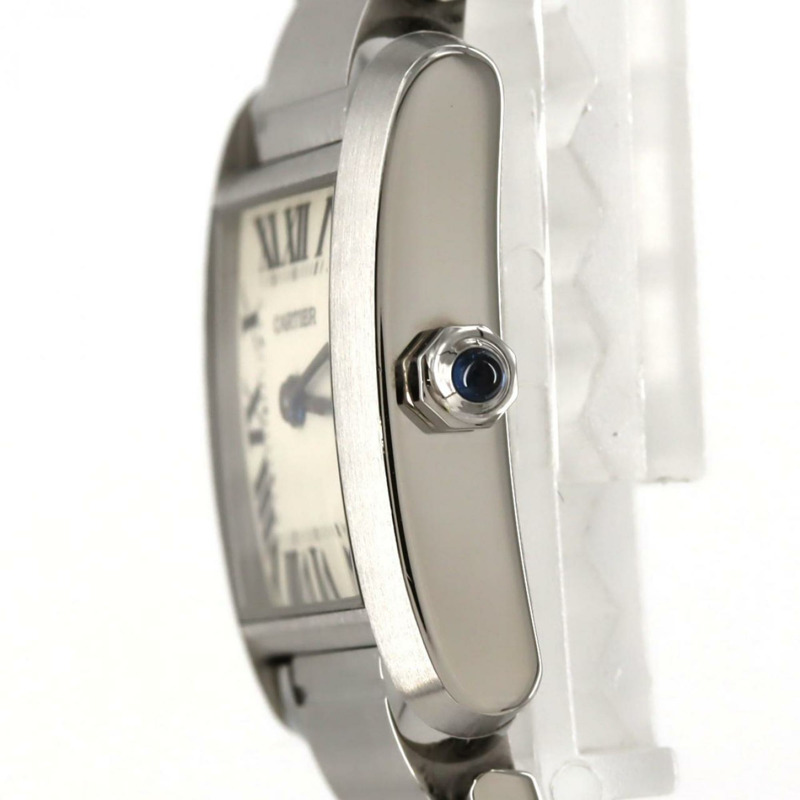 卡地亞 Tank Française SM W51008Q3 不鏽鋼石英錶-3