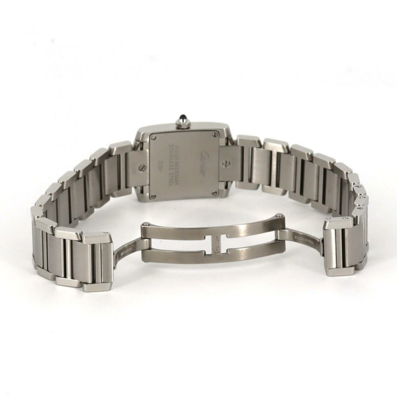 卡地亞 Tank Française SM W51008Q3 不鏽鋼石英錶-6