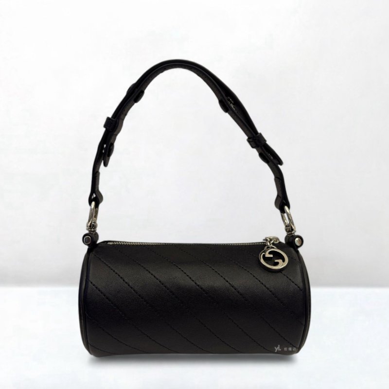 Gucci包包 Blondie Mini黑牛皮圓筒單肩包760170-0