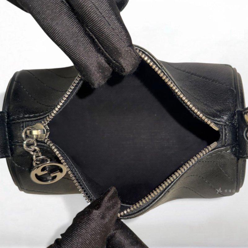 Gucci包包 Blondie Mini黑牛皮圓筒單肩包760170-4