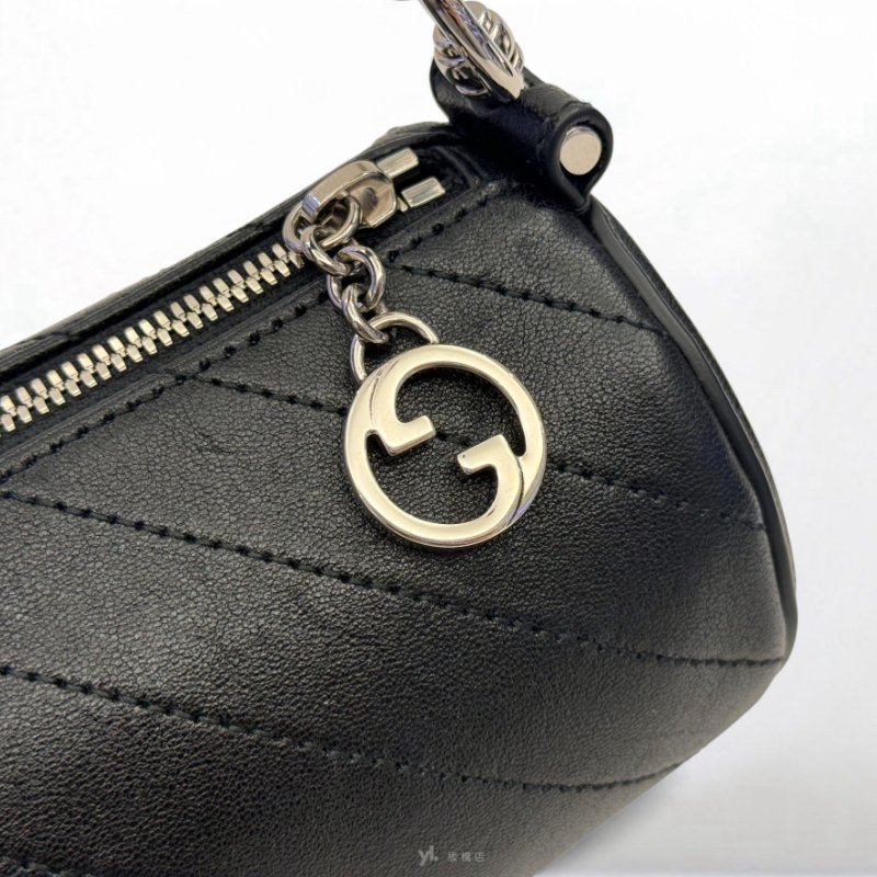 Gucci包包 Blondie Mini黑牛皮圓筒單肩包760170-7