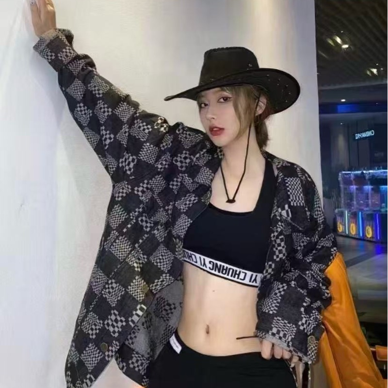 🔥新到:全🆕 LOUIS VUITTON / 路易威登 棋盤格單排扣休閒長袖牛仔外套 ,尺寸:46碼-3