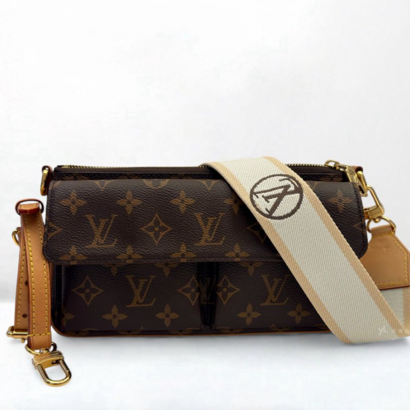 LV Vivacite 原花雙口袋兩用肩背包M46999-1