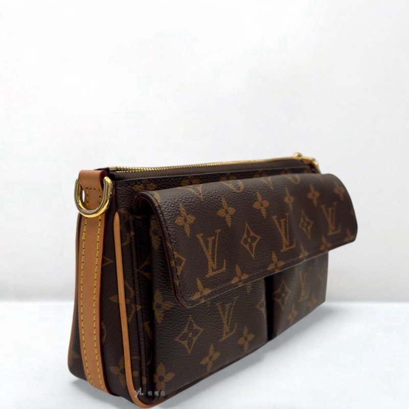 LV Vivacite 原花雙口袋兩用肩背包M46999-2