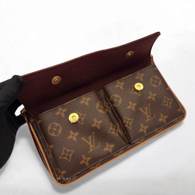 LV Vivacite 原花雙口袋兩用肩背包M46999-6