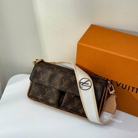 LV Vivacite 原花雙口袋兩用肩背包M46999