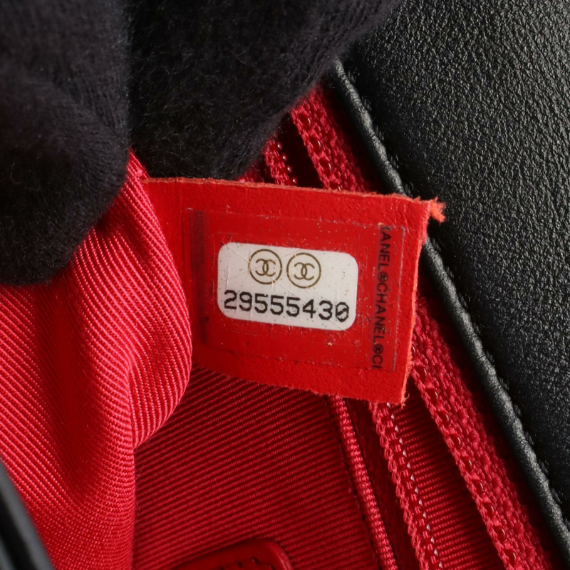 香奈兒 (CHANEL) 絎縫標誌鏈條肩背包 AS4190 羊皮 黑色 二手 GHW CC-4