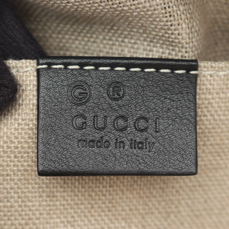 GUCCI Micro Guccisima 2Way 斜背單肩包 449654 黑色皮革 二手-3