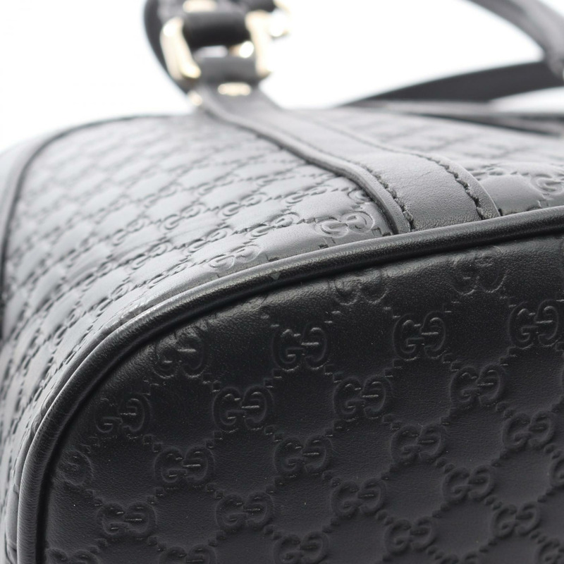 GUCCI Micro Guccisima 2Way 斜背單肩包 449654 黑色皮革 二手-5