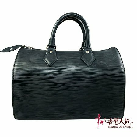 ＊奢華大道國際精品＊【L3281】LV黑色EPI牛皮 SPEEDY 25CM 手提包 M59232