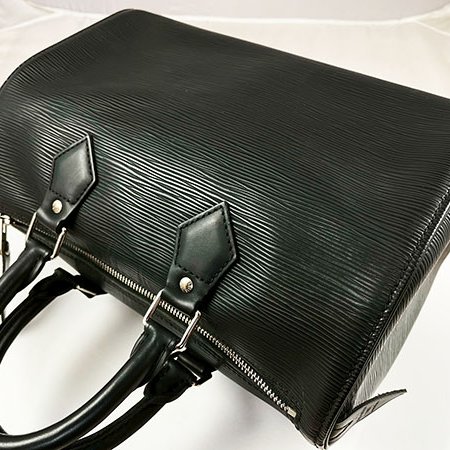 *奢華大道國際精品*【L3281】LV黑色EPI牛皮 SPEEDY 25CM 手提包 M59232-4