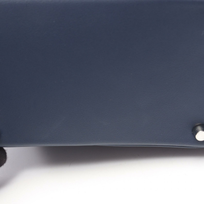 愛馬仕 Lindy 迷你斜挎包，Swift 皮革，藍寶石色，二手，帶五金配件-7