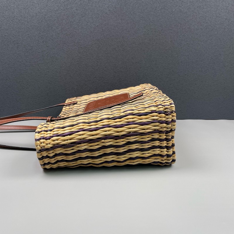 Loewe 草編菜籃子托特包-2