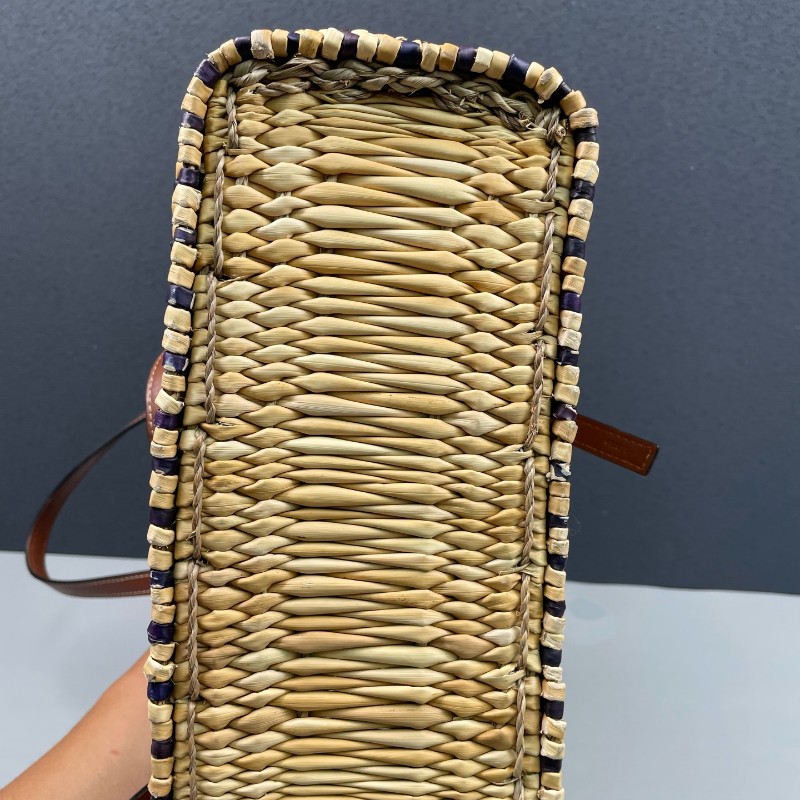 Loewe 草編菜籃子托特包-13
