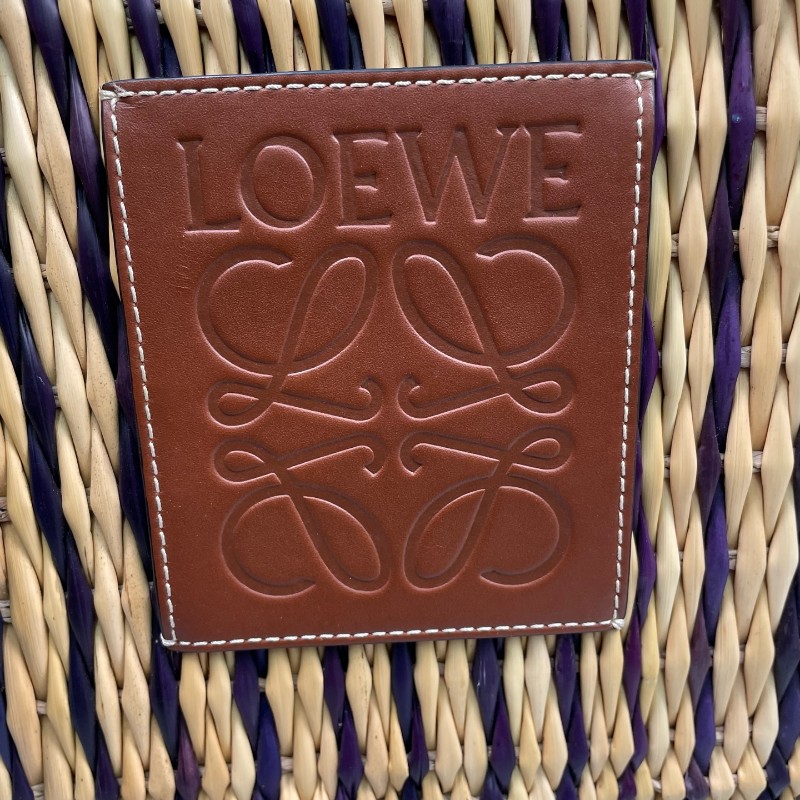 Loewe 草編菜籃子托特包-15