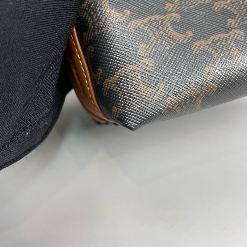 Celine 凱旋門老花貝殼鏈條包-20