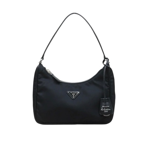 「JL精品代購」97新 Prada 尼龍 2005 hobo