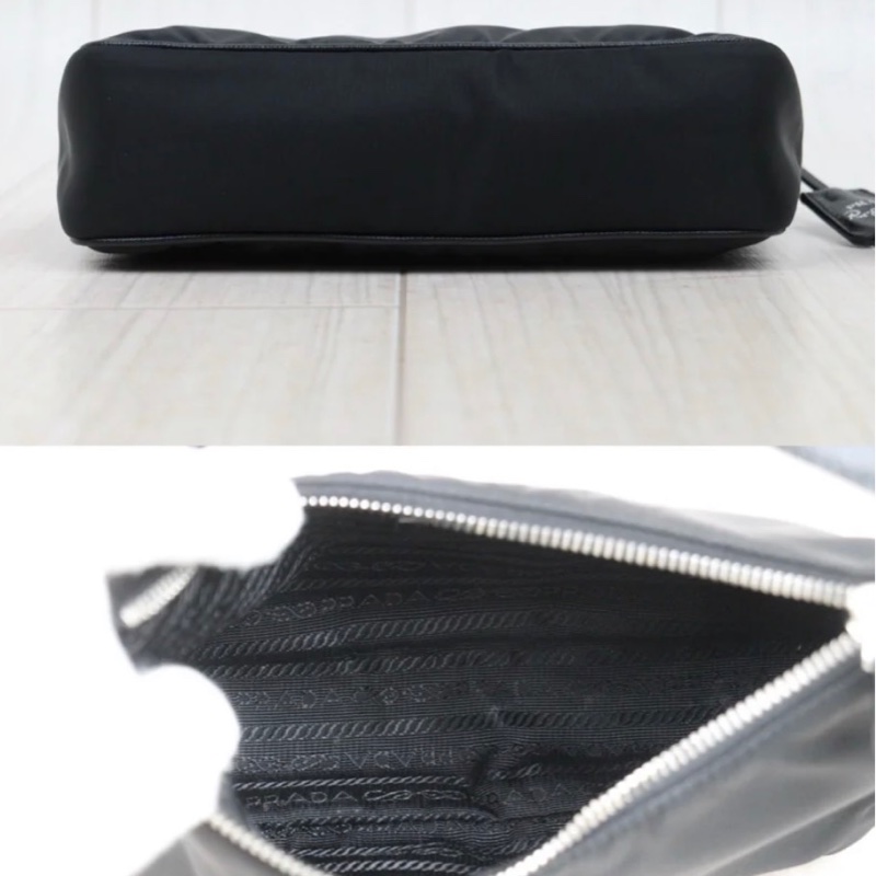 「JL精品代購」97新 Prada 尼龍 2005 hobo-6