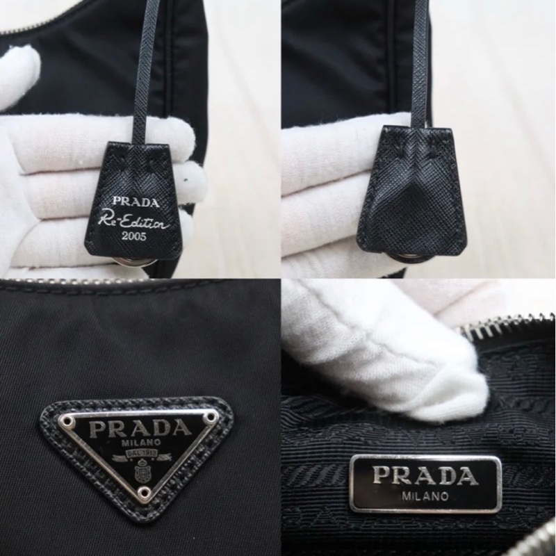 「JL精品代購」97新 Prada 尼龍 2005 hobo-8