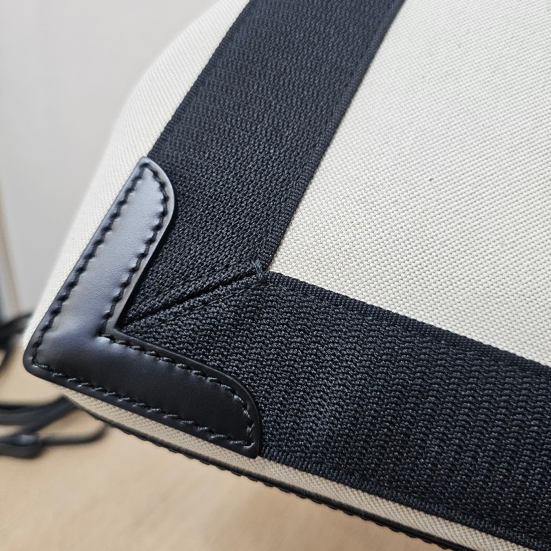 [甜價出❣️別猶豫呀！]  Balenciaga米白帆布NavyCabasXS手提斜背包-12