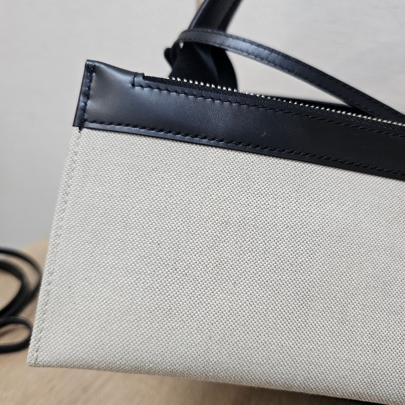 [甜價出❣️別猶豫呀！]  Balenciaga米白帆布NavyCabasXS手提斜背包-16