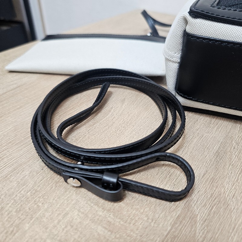 [甜價出❣️別猶豫呀！]  Balenciaga米白帆布NavyCabasXS手提斜背包-23