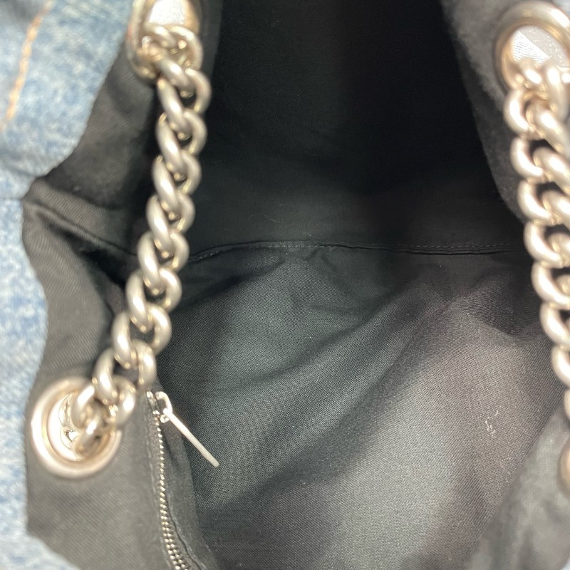 Balenciaga 單寧牛仔小號CRUSH系列購物袋-7