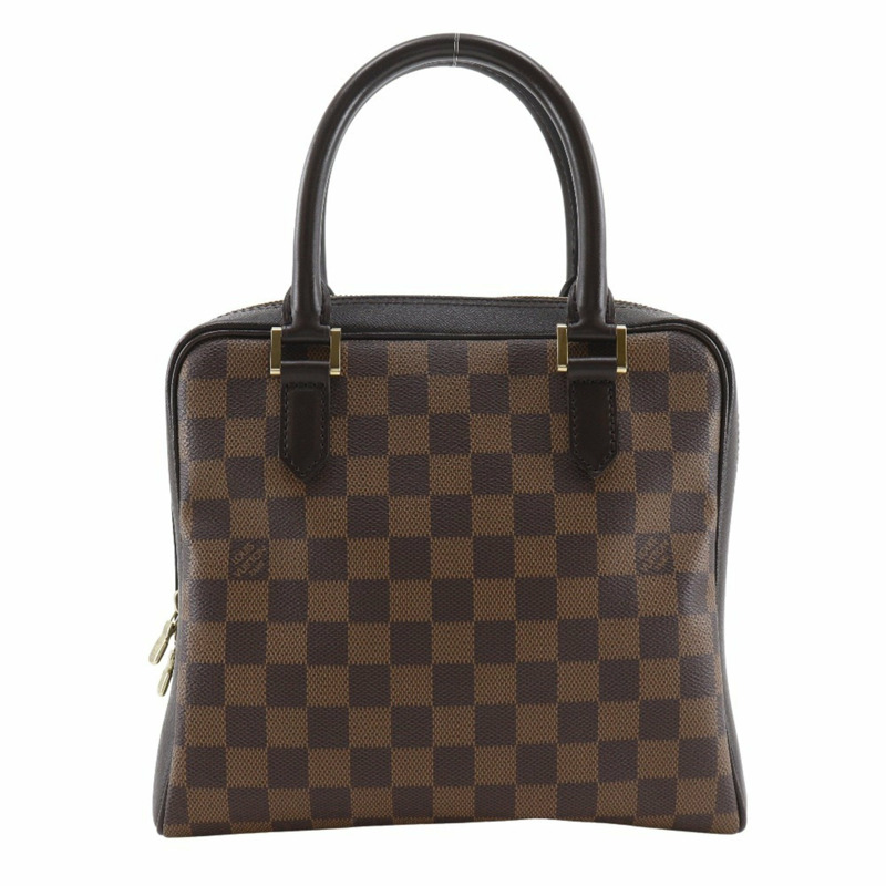 路易威登 Brera 手提包 N51150 Damier 帆布 1998 棕色 VI0998 雙拉鍊 女士-0