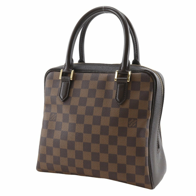 路易威登 Brera 手提包 N51150 Damier 帆布 1998 棕色 VI0998 雙拉鍊 女士-1