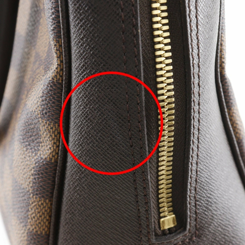 路易威登 Brera 手提包 N51150 Damier 帆布 1998 棕色 VI0998 雙拉鍊 女士-10