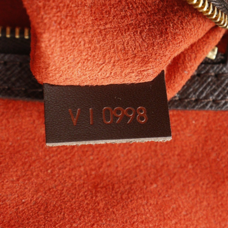 路易威登 Brera 手提包 N51150 Damier 帆布 1998 棕色 VI0998 雙拉鍊 女士-16