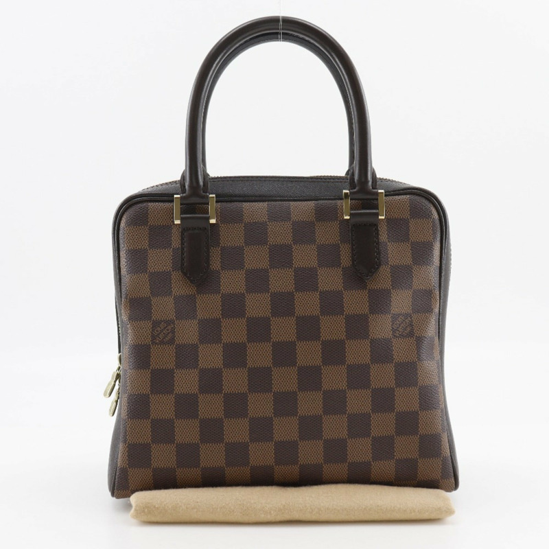 路易威登 Brera 手提包 N51150 Damier 帆布 1998 棕色 VI0998 雙拉鍊 女士-17
