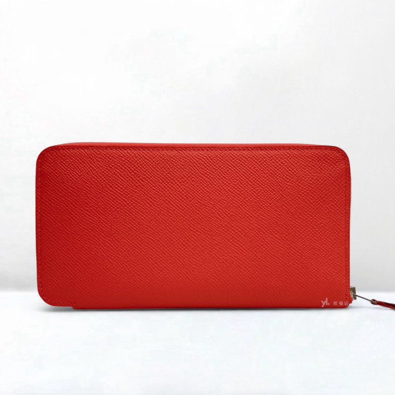 HERMES皮夾Silk In Epsom皮AN德州粉絲巾ㄇ拉長夾-0