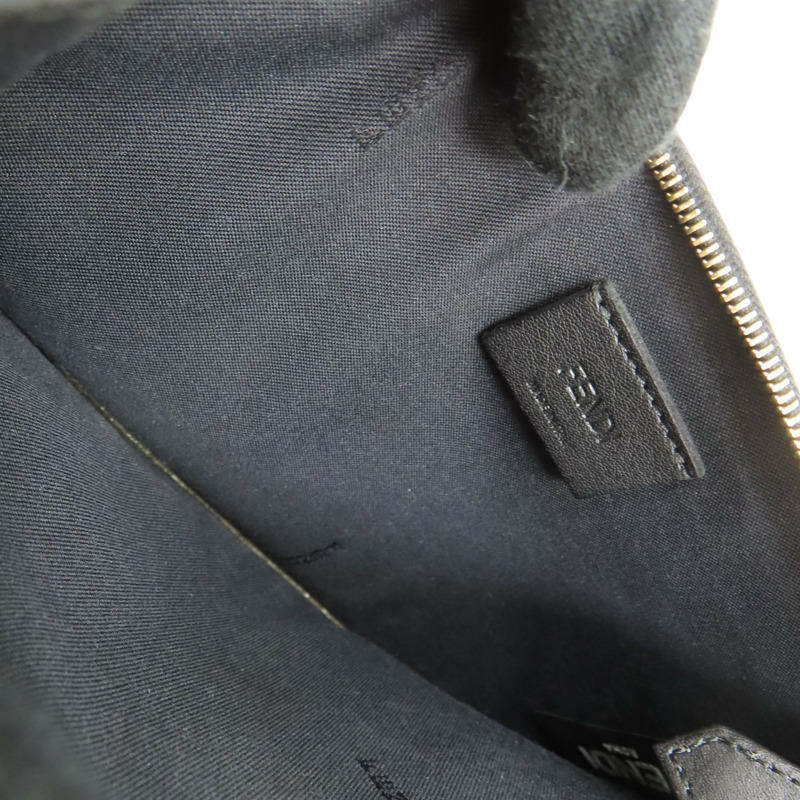 黑色 羊皮 手拿包【FENDI 芬迪】 8M0341-4