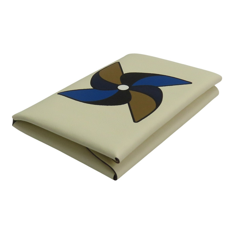 奶油白 swift牛皮 Calvi Duo 零錢包 U刻【HERMES 愛馬仕】-2