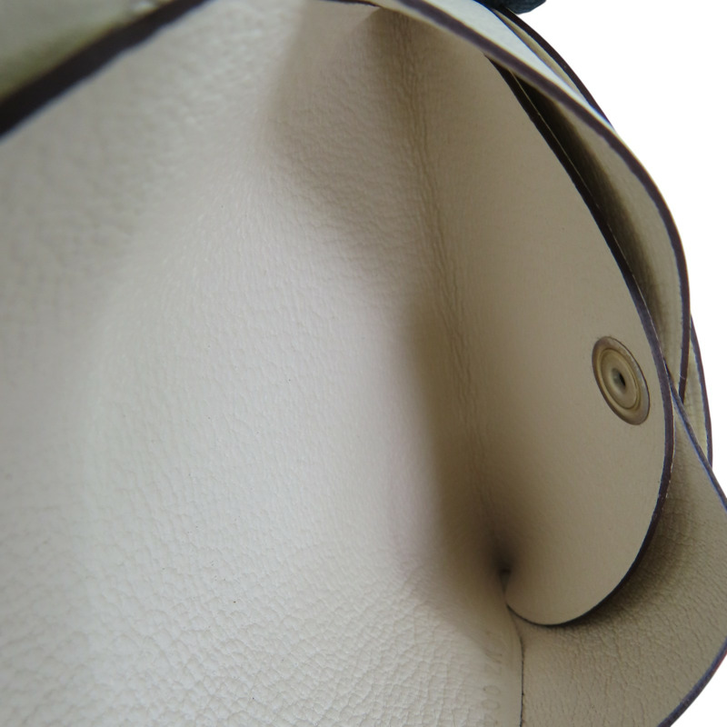 奶油白 swift牛皮 Calvi Duo 零錢包 U刻【HERMES 愛馬仕】-5